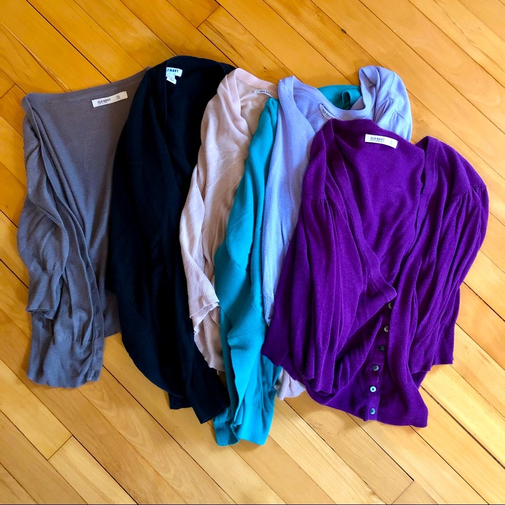 6 for 1 cropped cardigans